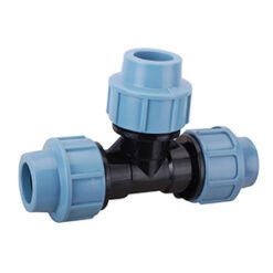 Straight Tee HDPE Compression Fitting